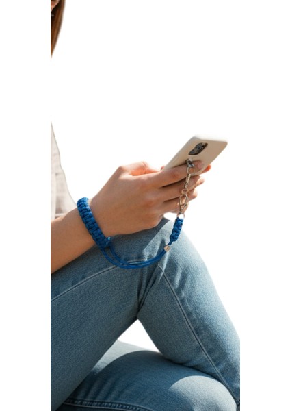 Mavi Bileklik Telefon El Askısı Tüm Kılıflara Uyumlu