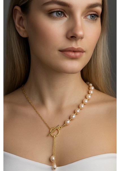 Gerçek Inci & Altın Kaplama Kolye Seti fiyatları