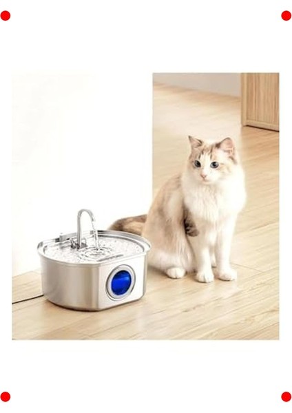 Paslanmaz Çelik 3.2l Evcil Hayvan Su Pınarı modelleri