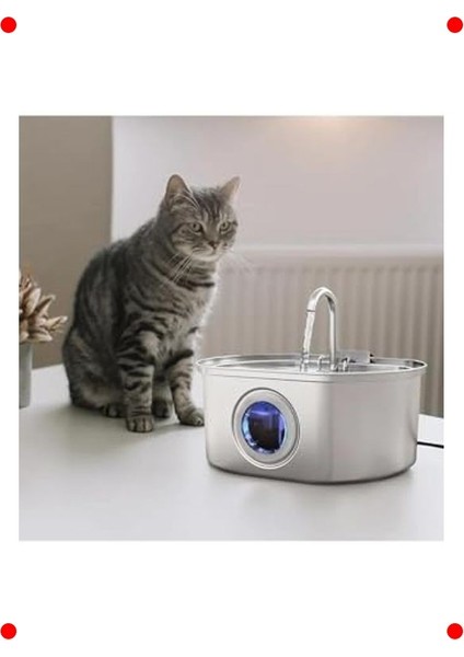 Paslanmaz Çelik 3.2l Evcil Hayvan Su Pınarı fırsatları