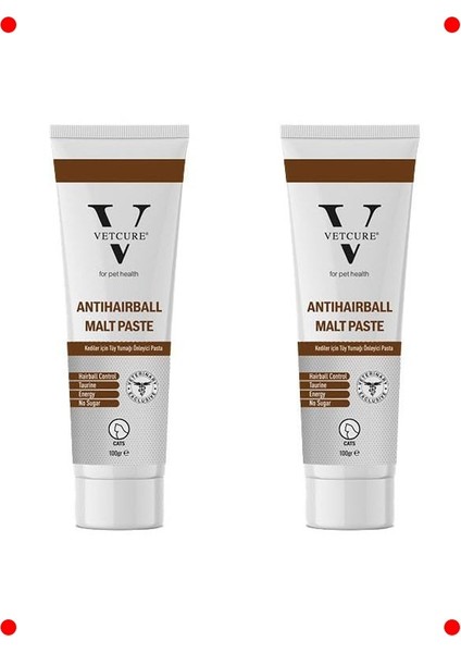 Kedi Tüy Yumağı Önleyici Malt Pastası, 100 gr x 2
