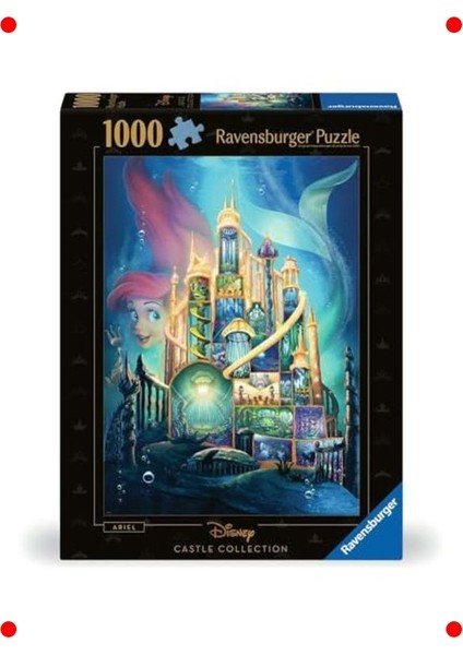 1000 Parça Deniz Kızı ve Şato Temalı Yetişkin Yapboz