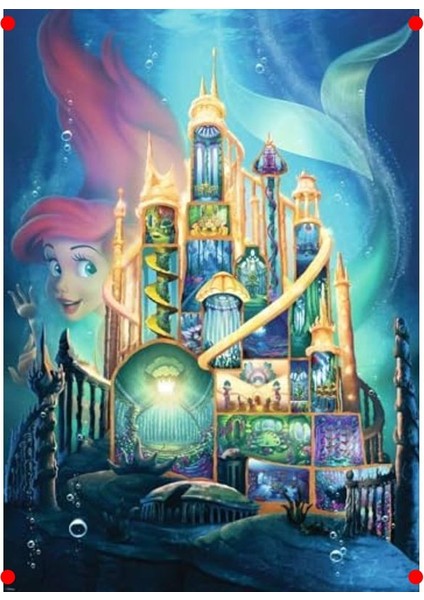 1000 Parça Deniz Kızı ve Şato Temalı Yetişkin Yapboz fiyatları