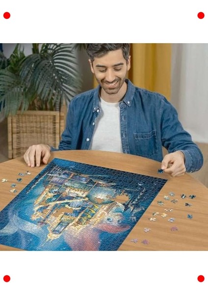 1000 Parça Deniz Kızı ve Şato Temalı Yetişkin Yapboz modelleri