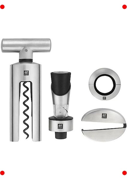 Lüks Şarap Açma Seti 4 Parça