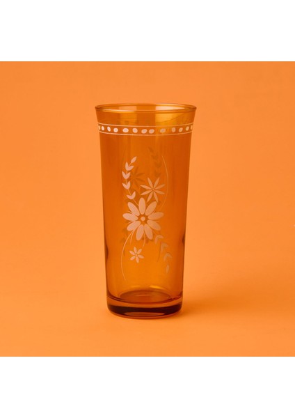 Nazenin 4'lü Meşrubat Bardağı Seti - Amber - 290 ml