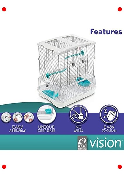 Kompakt Evcil Kuş Kafesi S01 modelleri