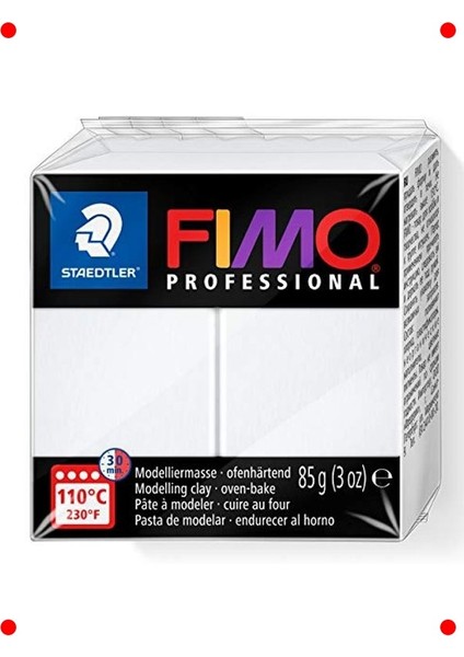 Profesyonel Polimer Kil Blok 85G Beyaz