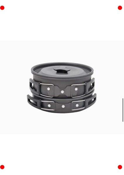 3'lü Hafif Kamp Tencere Seti - Çok Boyutlu modelleri