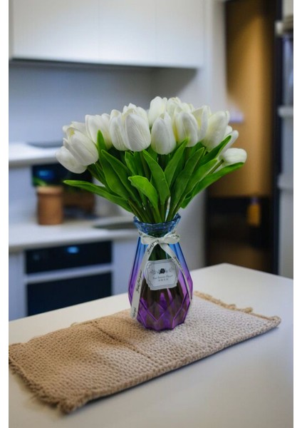 Yapay Islak Lale Beyaz 10 'lu indirimleri