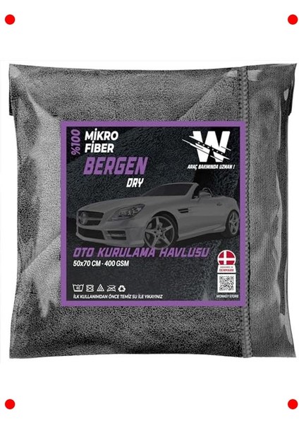 Ultra Emici Mikrofiber Oto Kurulama Bezi 50X70 cm