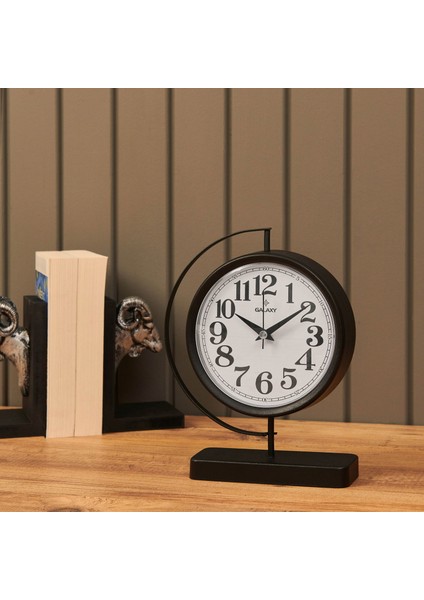 Masa Saati - Siyah - 25X7X19 cm