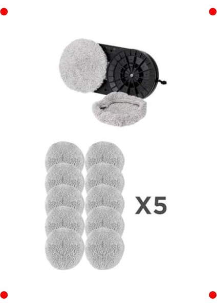 S9 Uyumlu Mikro Fiber Cam Temizleme Robotu Bezi Seti fiyatları