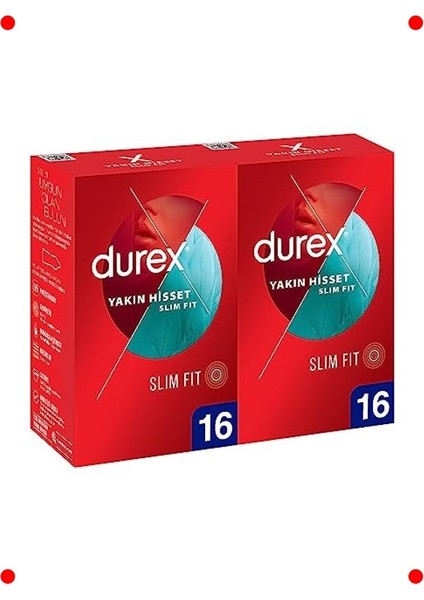 Yakın Hisset Slim Fit Prezervatif 32 Adet