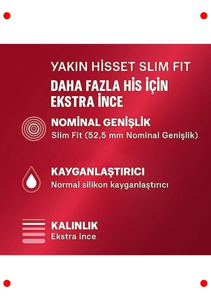 Yakın Hisset Slim Fit Prezervatif 32 Adet fiyatları