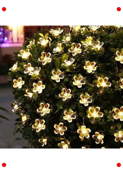 Güneş Enerjili 30 LED Çiçek Işık Zinciri - Dış Mekan modelleri