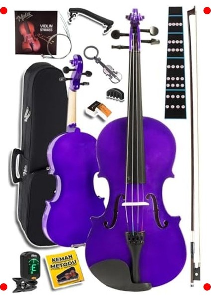 Mor Tam Boy Keman Başlangıç Seti (4/4) fiyatları