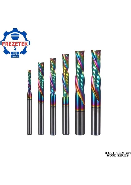 Frzetek 6 mm x 32 mm Karbür Ahşap Freze Ucu modelleri