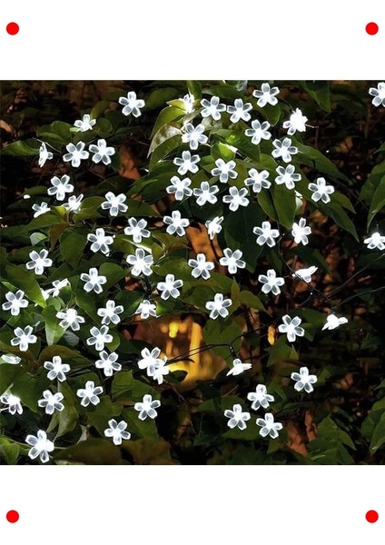 Güneş Enerjili 30 LED Çiçek Işık Zinciri - Dış Mekan indirimleri