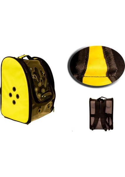 Kedi Taşıma Sarı Sırt Çantası 1.kalıte