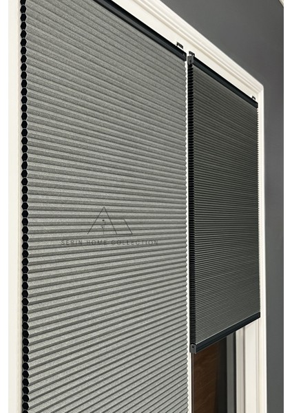 Honeycomb Antrasit Plise Perde Karartma ve Isı Yalıtım Özellikli fırsatları