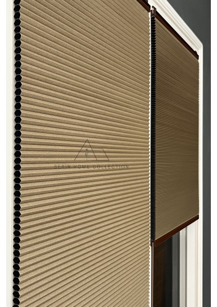 Honeycomb Kahverengi Plise Perde Karartma ve Isı Yalıtım Özellikli fırsatları