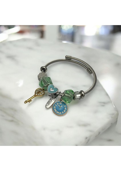 Çelik Charm Bileklik