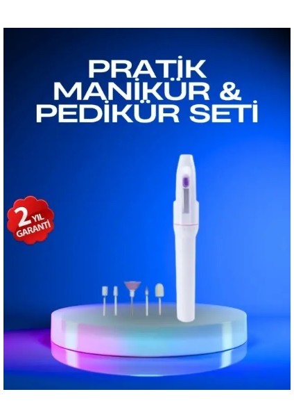 Elektrikli Manikür ve Pedikür Matkap Seti – Ayarlanabilir Hız, Ergonomik ve Sessiz