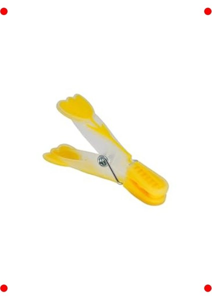 Lale Desenli Şeffaf Silikon Mandal Seti - 30 Adet fırsatları