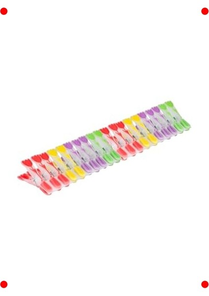 Lale Desenli Şeffaf Silikon Mandal Seti - 30 Adet indirimleri