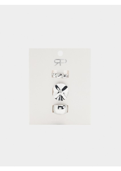 Gümüş Görünümlü Yüzük Seti fırsatları