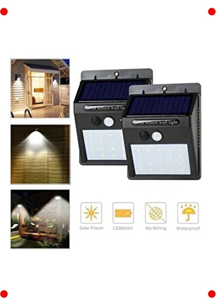 20 LED Güneş Enerjili Bahçe Aydınlatması fiyatları