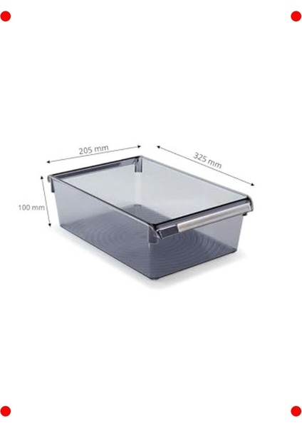 Şeffaf Siyah Çok Amaçlı Düzenleyici Raf indirimleri