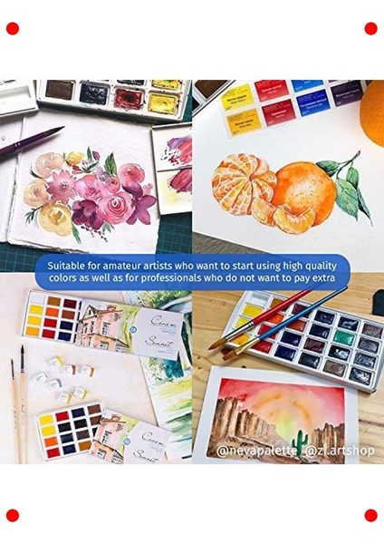 Profesyonel 16'lı Suluboya Seti fırsatları