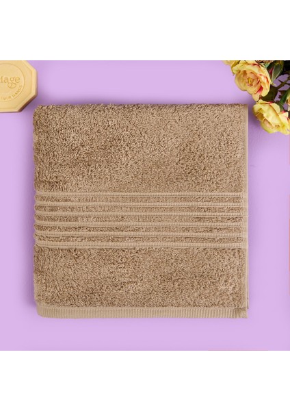 Soft Samantha Yüz Havlusu - Bej - 50X100 cm