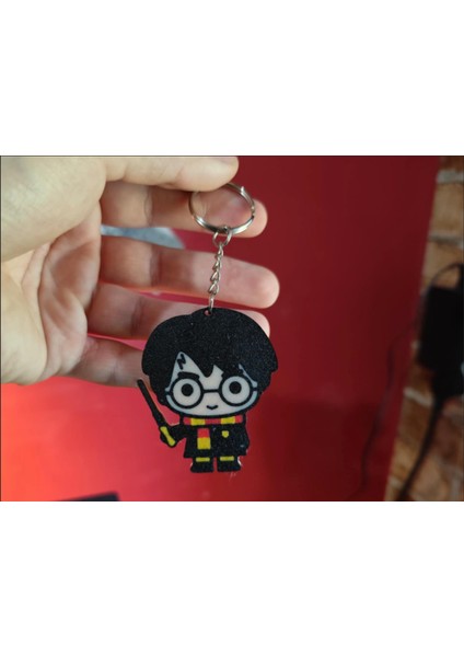 Harry Potter Temalı Sevimli Figür Anahtarlık – Çizgi Karakter Tasarımı, Hediye Alternatifi