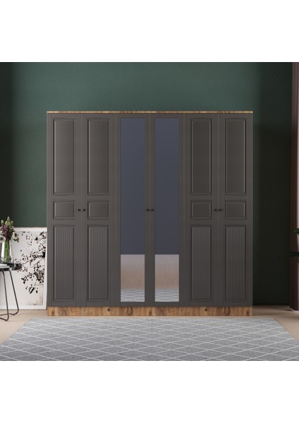 Nil 6 Kapaklı Eko Gardırop - Mdf Kapak fiyatları