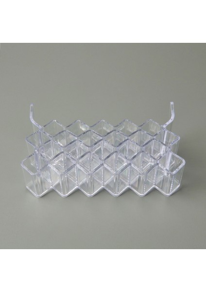 Living 22 Bölmeli Rujluk Organizer - Şeffaf - 22X8X14 cm