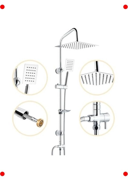 Paslanmaz Çelik Yağmur Duş Seti fiyatları