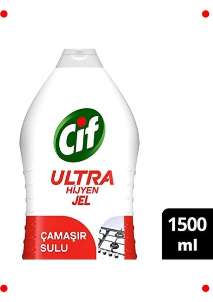 Hijyenik Jel Yüzey Temizleyici - Çamaşır Sulu 1500 ml fiyatları