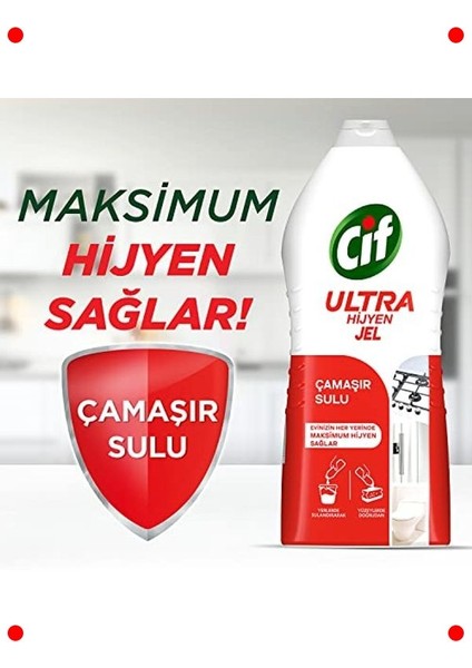 Hijyenik Jel Yüzey Temizleyici - Çamaşır Sulu 1500 ml indirimleri