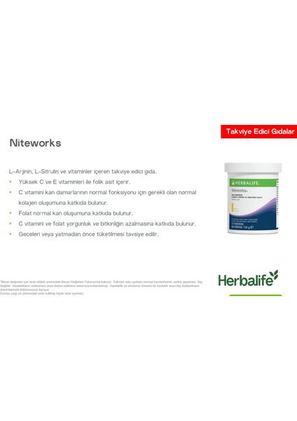 Niteworks L-Arginin, L-Sitrülin ve Vitamin Içeren Takviye Edici Gıda 2'li Paket indirimleri