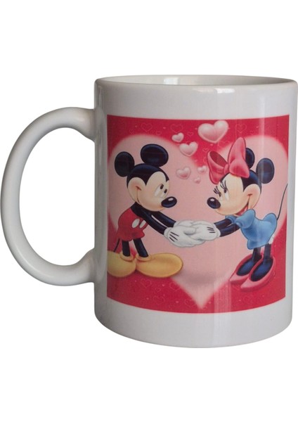 Kişiye Özel Mickey & Minnie Baskılı Kupa Bardak fiyatları