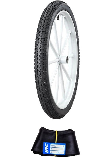 Irc 19 Jant 2.25-19 Tube Type (Iç Lastikli) F (Ön) Ar-1 Motosiklet Dış Lastiği + Irc 2.25/2.50-19 Iç Lastik Seti