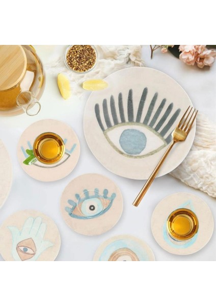 Mia Amulet Tatlı Tabağı - Asorti - 19 cm