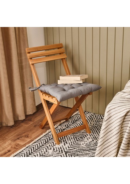 Soft Traum Sandalye Minderi - Gri - 40X40 cm