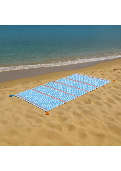 Soft Line Peştamal - Mavi - 90X160 cm