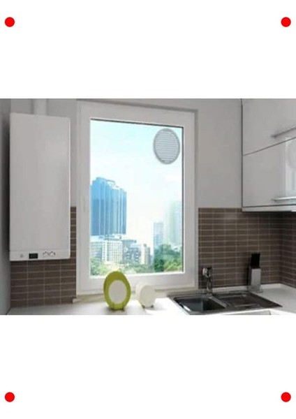 Şeffaf Doğalgaz Havalandırma Cam Menfezi, 18CM fiyatları