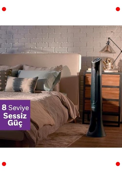 Akıllı Kule Tipi Vantilatör 8 Hız Ayarlı modelleri