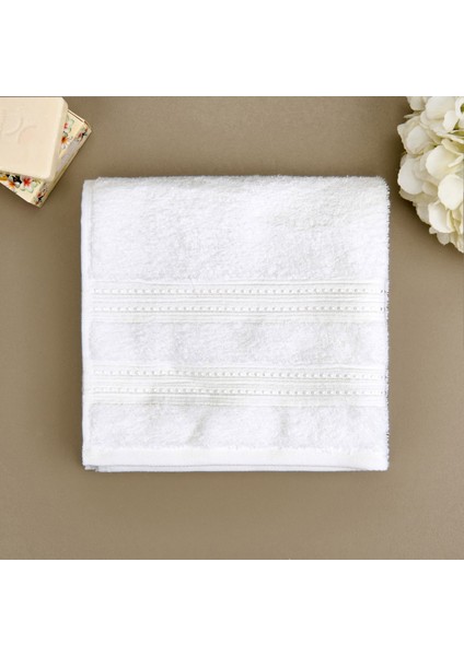 Soft Lapa Yüz Havlusu - Beyaz - 50X90 cm